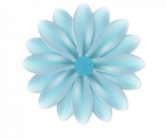 Blaue Blume Abstrakt Abbildung