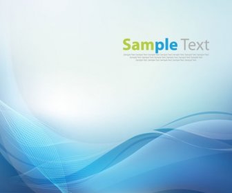 Blue Abstract Soft Waves Vector Background