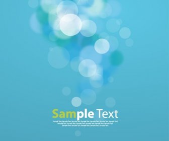 Blue Background With Bokeh Effect Vector Illustration