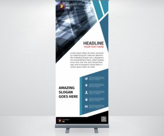 Blue Business Roll Up Banner
