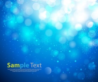 Blue Christmas Snowflakes Background Vector Graphic