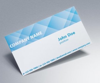 블루 기업 비즈니스 카드 디자인