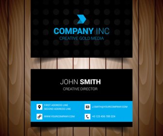 Blue Creative And Clean Business Card