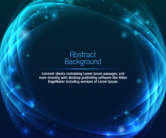 Blue Radiance Futuristic Background Vector