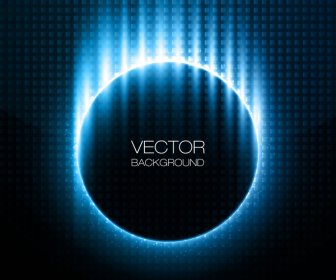 Blue Radiance Futurista Background Vector