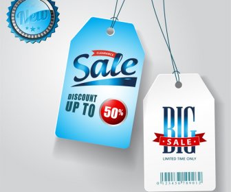 Blue Sale Tags Collections