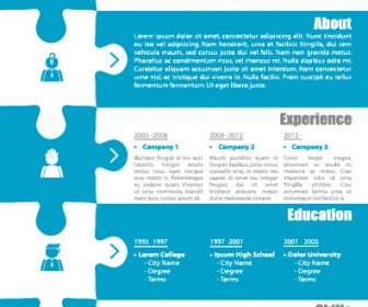 biru dengan putih bisnis template