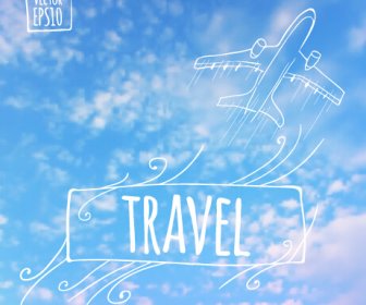 Blurred Summer Travel Creative Background
