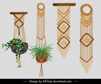 Бохо декоративные шаблоны вязания ретро элегантный племенной дизайн