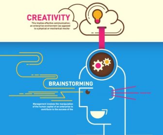 Brainstorming-Konzeptillustration