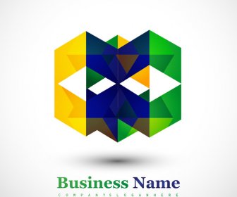 Brazil Business Icon Flag Concept Creative Colorful Vector Design