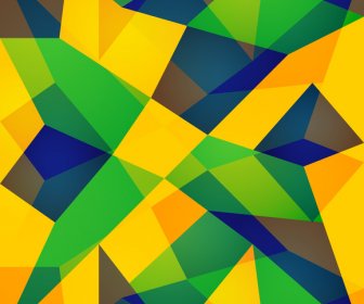 ブラジル国旗概念カラフルな背景イラスト