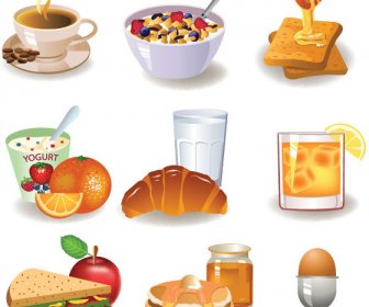 Breakfast Vector Graphics Food Collections
