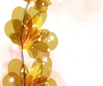 Bright Background With Vivid Flower Design Vector