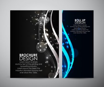 Bright Brochure Cover Abstract Design Vector