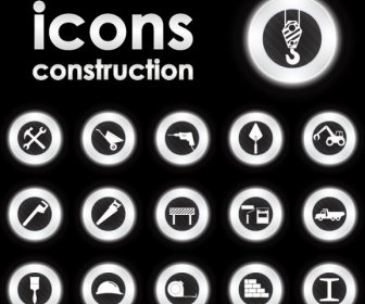 Bright Round Icons Design Vector Set