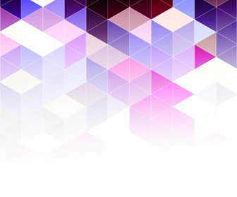 Bright Triangles Pattern Vector Background