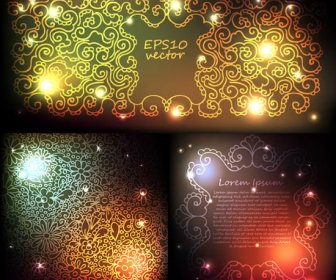 Brilliant Light Effect Decorative Pattern Background