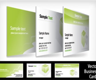 Brochure And Business Card Design Vector