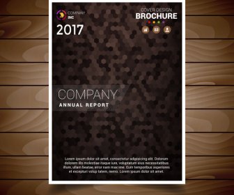 Braun Strukturierte Broschüre Design-Vorlage