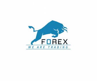 Buffalo Forex Logo Template Dynamic Silhouette Decor