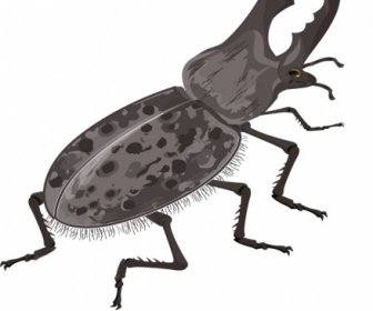 bug painting closeup grey design
