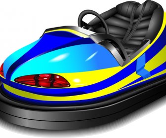 Bumper Cars Isolated