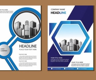 Business Abstract Vector Template Brochure Design Cover Modern Layout Annual Report Poster Flyer In A4 With Colorful Triangles Geometric Shapes For Tech Science Market With Light Background