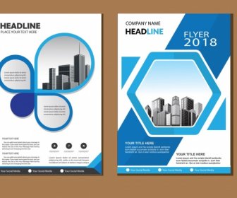 商業抽象向量範本手冊設計覆蓋現代佈局年度報告海報傳單在a4與五顏六色的三角形幾何形狀為科技市場與光背景