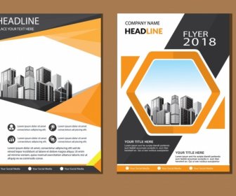 商業抽象向量範本手冊設計覆蓋現代佈局年度報告海報傳單在a4與五顏六色的三角形幾何形狀為科技市場與光背景
