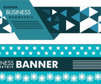 Business Banner Design Modern Geometric Style