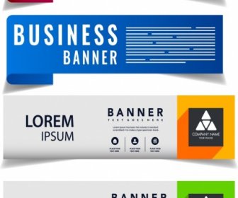 Business Banner Templates Modern Horizontal Design