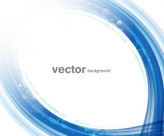 Bisnis Blue Floral Vector Latar Belakang Gelombang Desain