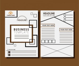 Business Broschüre Vorlagen Layout-design