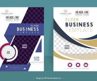 Business Brochure Templates Modern Bright Checkered Decor