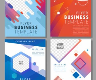 Business Brochure Templates Modern Dynamic Geometric Checkered Decor