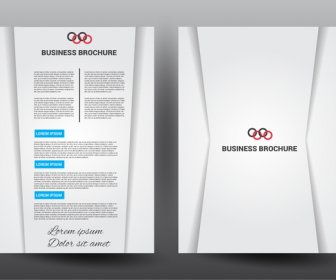 Business Brochure Vector Illustration With Elegant Style