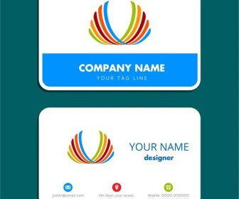 Business Card Design With Simple White Background