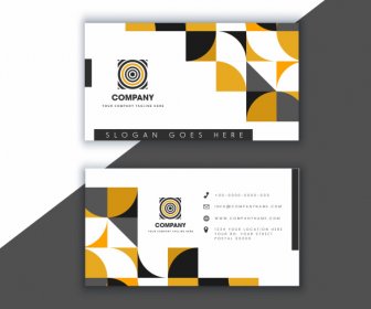Business Card Template Bright Modern Geometric Abstract Decor