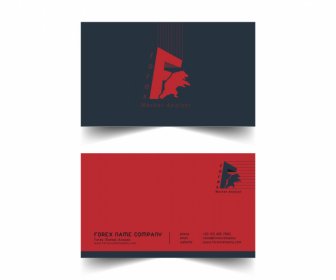 Business Card Template Dynamic 3d Text Bear Logo Sketch