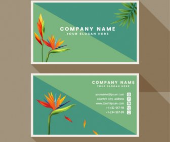 قالب بطاقة تعريف المهنة طبيعة موضوع النباتات ديكور
