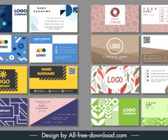 Business Card Templates Abstract Nature Technology Themes Decor