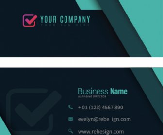Business Card Templates Elegant Dark Modern 3d Decor
