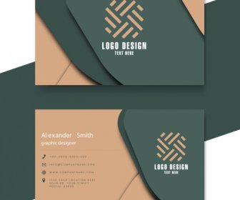 Business Card Templates Elegant 3d Layers Sketch