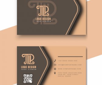 Business Card Templates Luxury Classic Text Logotype