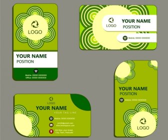 Business Card Templates With Green Ecology Design