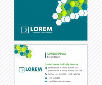 Business Card Vector Template Tech Logo Link Network Visiting Card Corporate Identity