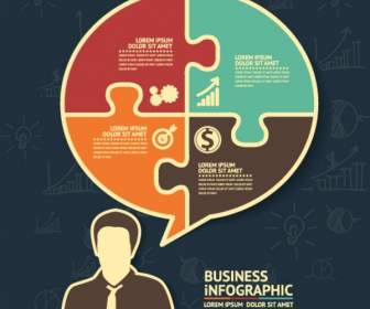 Business Konzept Infografik