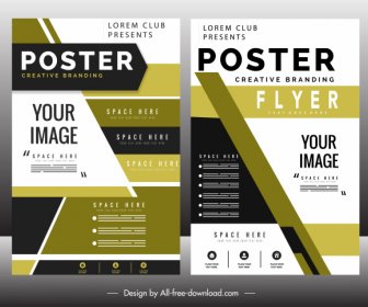 Business Flyer Template Colorful Modern Decor