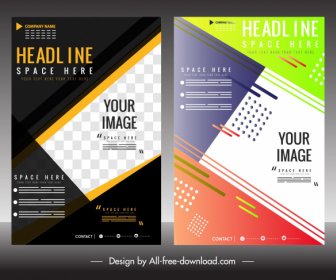 Business Flyer Templates Colorful Modern Layout